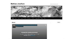 Desktop Screenshot of mathiasjosefson.com