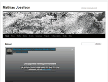 Tablet Screenshot of mathiasjosefson.com